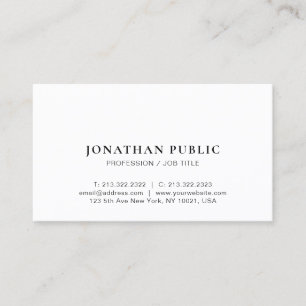 Professionell Modern Minimal Elegant, halvglöd Visitkort