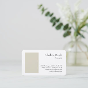 Professionell Modern Minimal Premium Silke Visitkort
