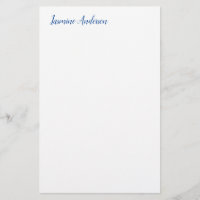 Professionell Modern Minimalist Blue White