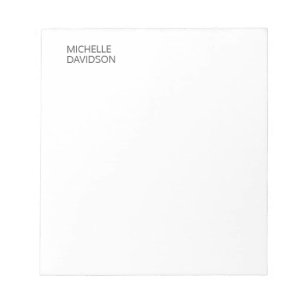 Professionell Modern Minimalist Enkel Namn Anteckningsblock