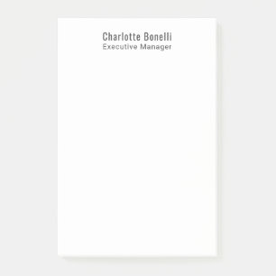 Professionell Modern Minimalist Enkel Post-it Block
