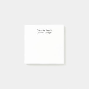 Professionell Modern Minimalist Enkel Post-it Block