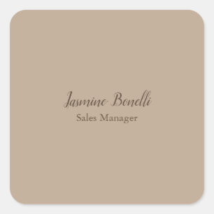 Professionell Modern Minimalist Fyrkantigt Klistermärke