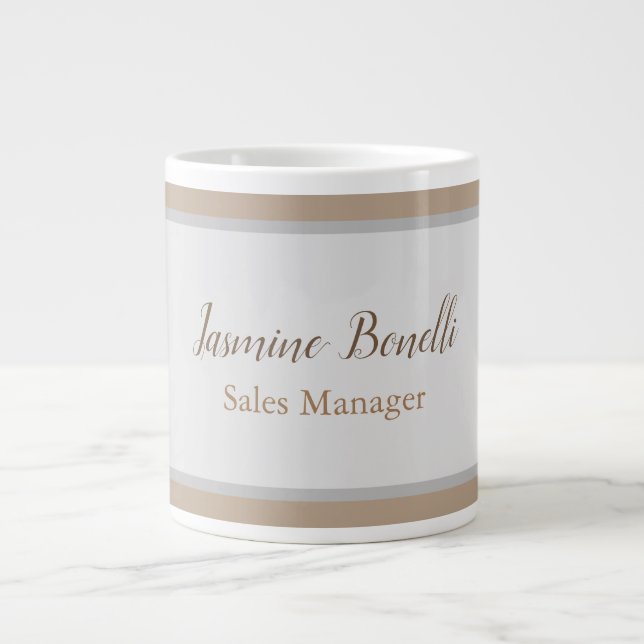 Professionell Modern Minimalist Jumbo Mugg (Framsidan)