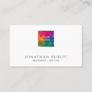 Professionell Modern Minimalist Ladda Upp Din Logo Visitkort