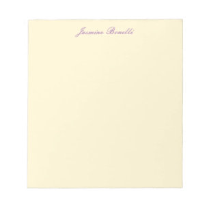 Professionell Modern Minimalist Pastel Beige Färg Anteckningsblock