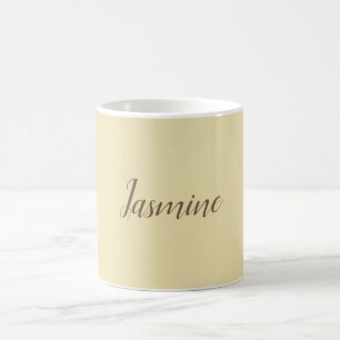 Professionell Modern Minimalist Pastel Beige Färg Kaffemugg