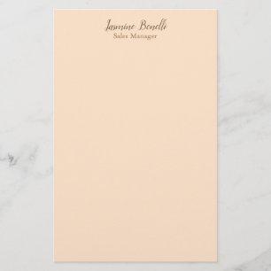 Professionell Modern Minimalist Pastel Färg Brevpapper