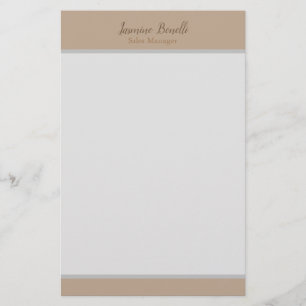 Professionell Modern Minimalist Pastel Färg Brevpapper