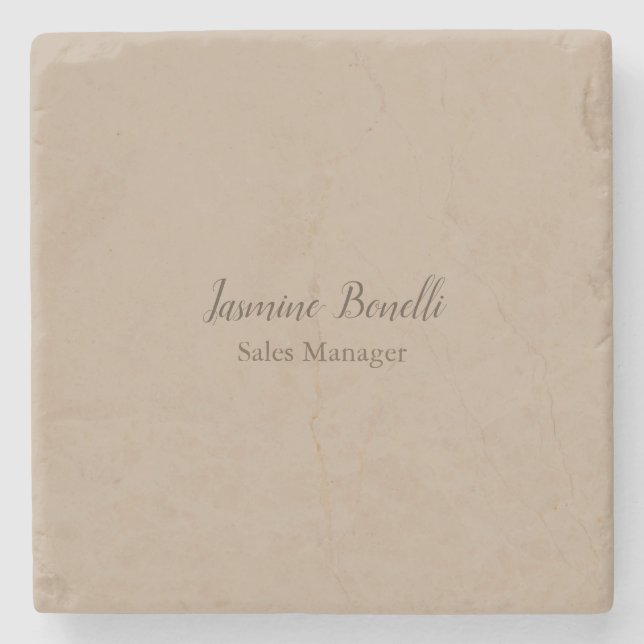 Professionell Modern Minimalist Stenunderlägg (Framsidan)