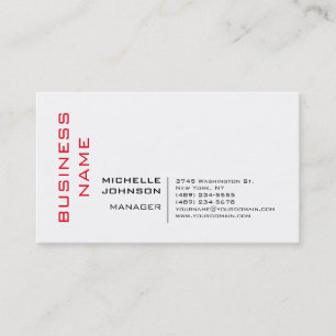 Professionell Modern Minimalist Visitkort