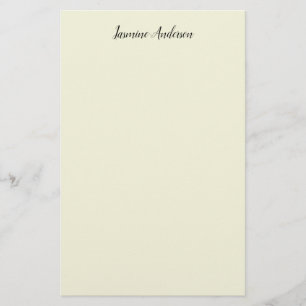 Professionell Modern minimalistisk Beige Färg Brevpapper