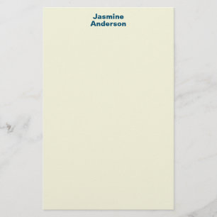 Professionell Modern minimalistisk Beige Färg Brevpapper