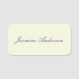 Professionell Modern minimalistisk Beige Färg Namnbricka