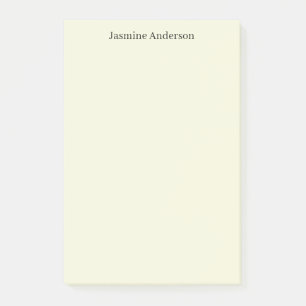 Professionell Modern minimalistisk Beige Färg Post-it Block