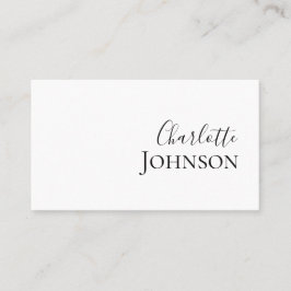 Professionell Modern Minimalistisk Chic skript Visitkort