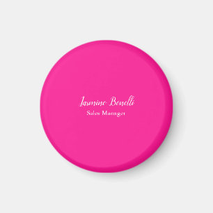 Professionell Modern Minimalistisk djup Rosa Magnet