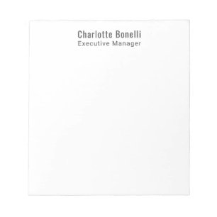 Professionell Modern Minimalistisk Enkel Anteckningsblock
