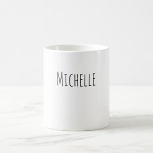 Professionell Modern Minimalistisk Enkel Egen Namn Kaffemugg