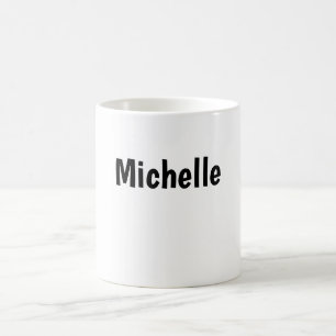 Professionell Modern Minimalistisk Enkel Egen Namn Kaffemugg