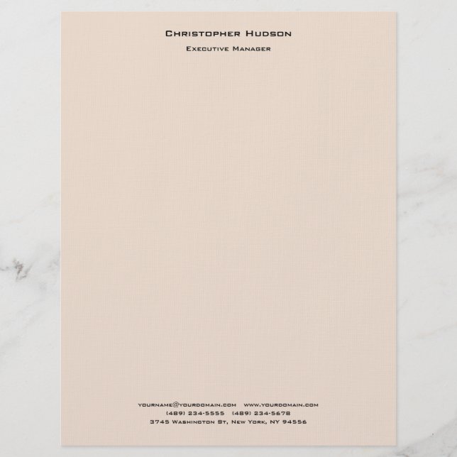 Professionell Modern Minimalistisk enkel enkel enk Brevhuvud (Framsida)