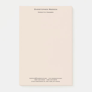 Professionell Modern Minimalistisk enkel enkel enk Post-it Block