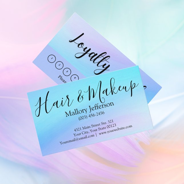 Professionell Modern minimalistisk enkel lojalitet Visitkort (Beautiful, easy to read, loyalty business card)