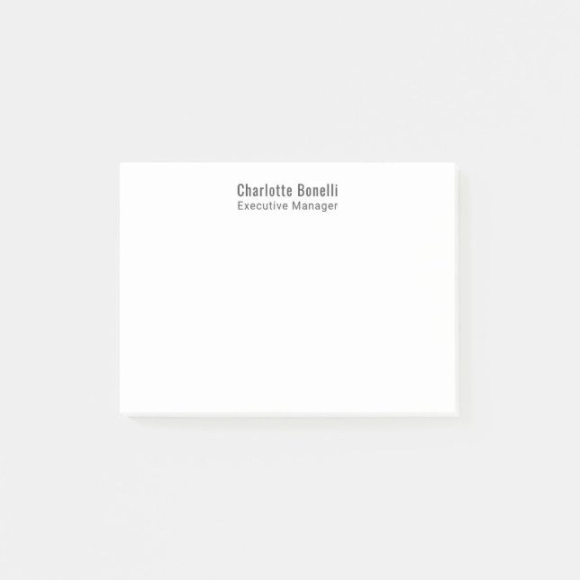Professionell Modern Minimalistisk Enkel  Post-it Block (Framsida)