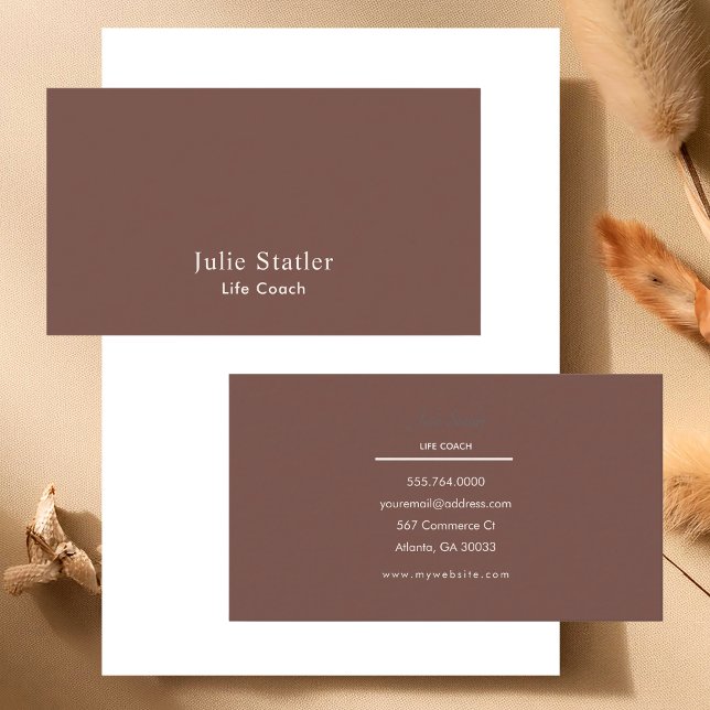 Professionell Modern Minimalistisk Enkel Typografi Visitkort (Skapare uppladdad)