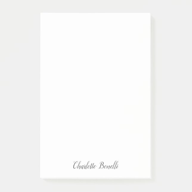 Professionell Modern Minimalistisk handskrift Post-it Block (Framsida)