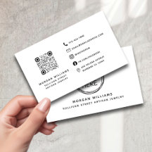 Professionell Modern Minimalistisk Logotyp Qr-kod