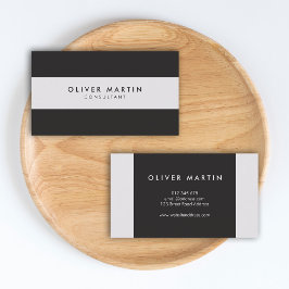 Professionell Modern Minimalistisk Mörk och lätt G Visitkort