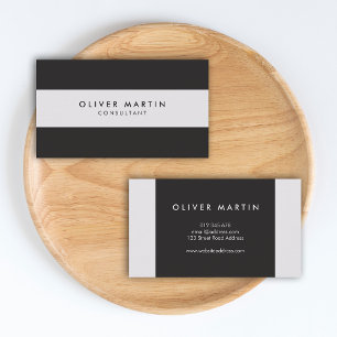Professionell Modern Minimalistisk Mörk och lätt G Visitkort