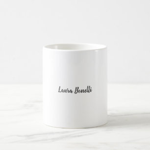 Professionell Modern minimalistisk Namn-kalligrafi Kaffemugg