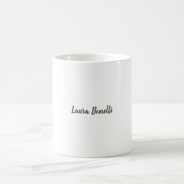 Professionell Modern minimalistisk Namn-kalligrafi Kaffemugg (Center)