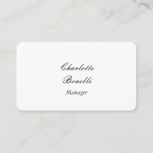 Professionell Modern Minimalistisk premie Silke Visitkort
