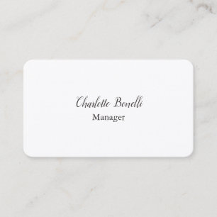 Professionell Modern Minimalistisk premie Silke Visitkort