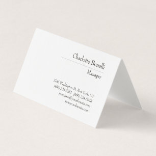 Professionell Modern Minimalistisk premie Silke Visitkort