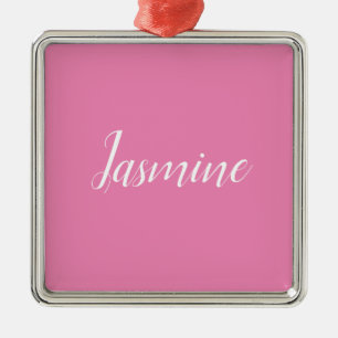 Professionell Modern Minimalistisk Rosa Julgransprydnad Metall