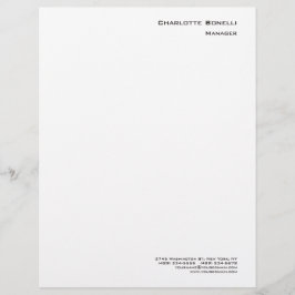 Professionell Modern Minimalistisk slapp Brevhuvud