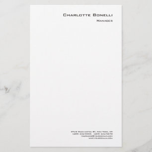Professionell Modern Minimalistisk slapp Brevpapper