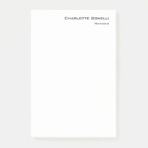 Professionell Modern Minimalistisk slapp Post-it Block