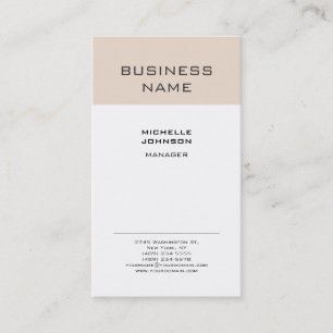 Professionell Modern Minimalistisk slapp Visitkort