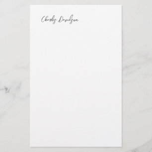 Professionell Modern minimalistisk standardkalligr Brevpapper