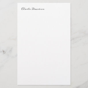 Professionell Modern minimalistisk standardkalligr Brevpapper