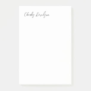 Professionell Modern minimalistisk standardkalligr Post-it Block