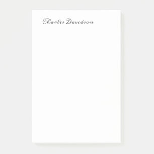Professionell Modern minimalistisk standardkalligr Post-it Block