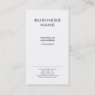 Professionell Modern minimalistiskt vanligt svart Visitkort
