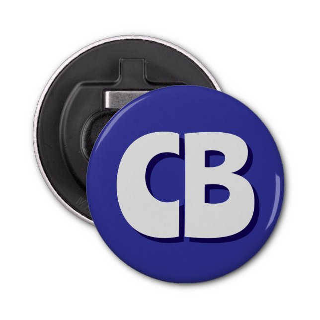 Professionell Modern Monogram Minimalist Initialer Flasköppnare (Framsidan)