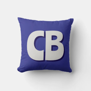 Professionell Modern Monogram Minimalist Initialer Kudde